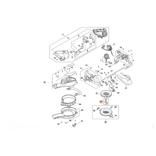 STIHL   Zestaw noży rozdrabniających SA02 770 0900